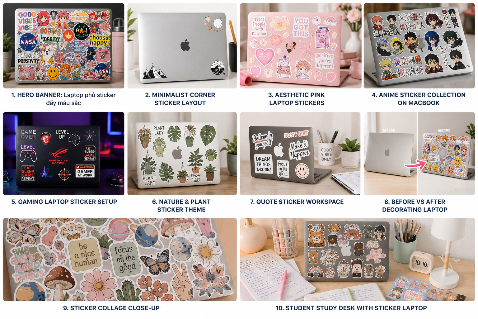 10 Creative Ways to Decorate Your Laptop with Stickers